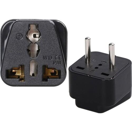 Universal Travel Adapter EU Standard plug UK to EU EU TO UK Denmark Middle East Plug Power 250V 10A Conversion Plug