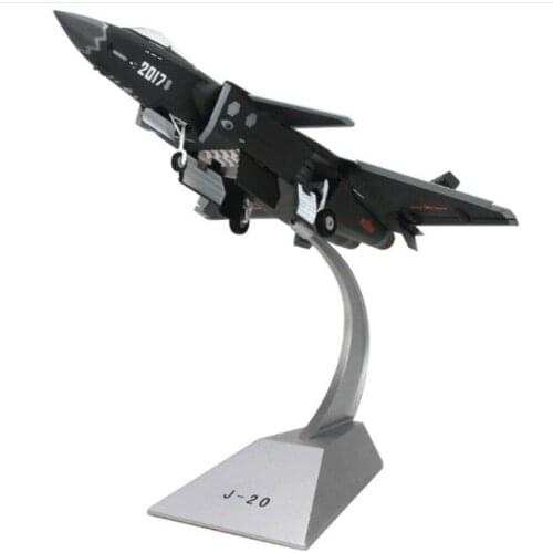 In Stock 1/100 Scale Diecast Plane Model J20 Military Decoration Aircraft Model Toy Collectible