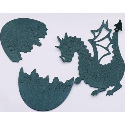 Dinosaur Egg Metal Cutting Dies DIY Scrapbooking Album Paper Card Making Crafts Molds Embossing Etched Stencil Slimline Dies