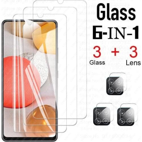 Safety Protective Glass Camera Protection on For Samsung Galaxy A42 5G 2020 Screen Protector for Samsung A42 Glass Film A 42