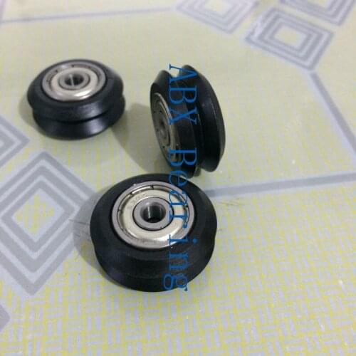 10pcs 4mm 634ZZ 634 W V groove bearing Openbuilds for 3D printer nylon wheel ball bearing with pulley 20 type track roller