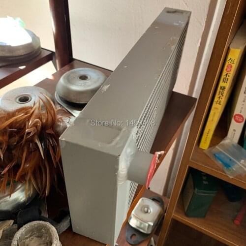Free shipping OEM aluminum plate-fin oil cooler air cooler 1613950350(16139-509-00) for AC GA55-90C screw air compressor