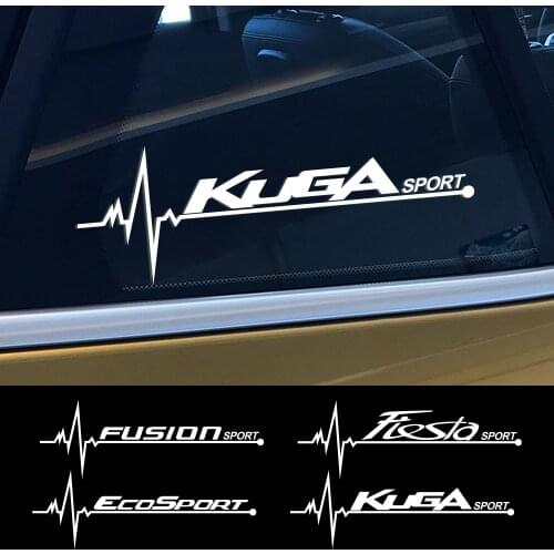 2PCS For Ford Fiesta Mondeo Fusion Explorer Escape Shelby Edge Ecosport Kuga Mustang Car Side Window Stickers Decals Accessories