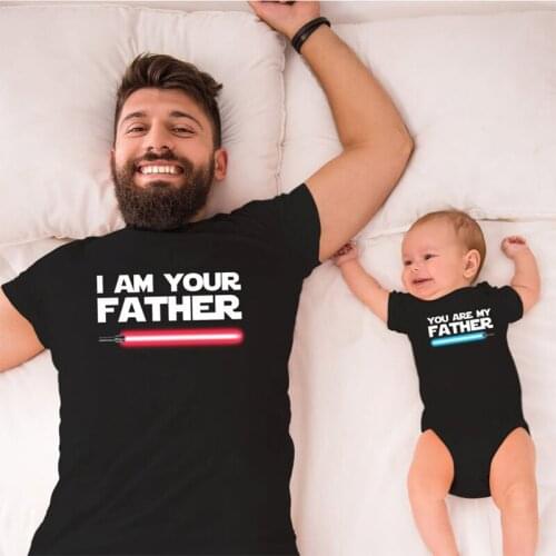 Your Father Clothes for Man 2021 Family Matching Clothes Daddy Son Daughter Summer Family Matching Outfits Newborn Baby Romper