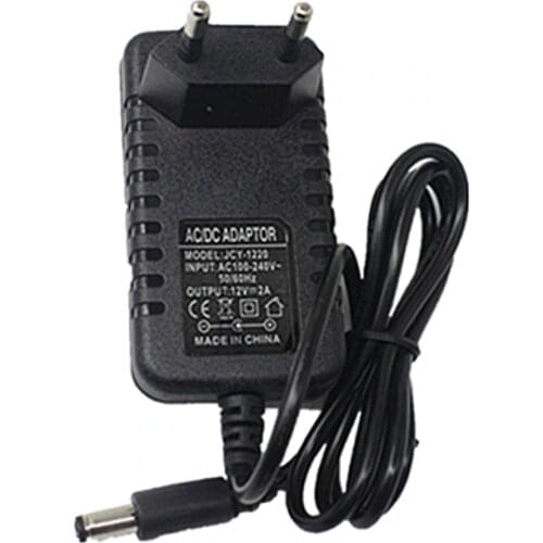 1PCS 24W EU US Plug Driver Adapter AC110V 220V to DC 12V 2A 5.5*2.1mm LED Power Supply For LED Strip Lights Transformer Adapter