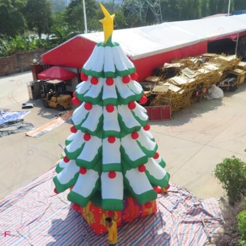 New big Inflatable Christmas Tree 5m 17ft tall giant inflatable Xmas decoration tree ,free air ship to door