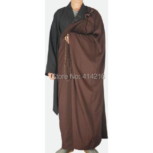 Famous brand buddhist Monk robe clothing five precepts Bodhisattva suits meditation martial arts uniforms garment 2pcs/set