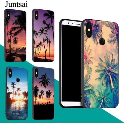 Sunset Palm Trees Case For Redmi Note 9 Pro 9S 8T 8 Pro 9A 9C For Mi 9 9T Note 10 Lite For POCO X3 Couqe