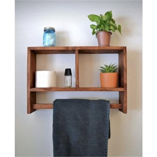 Wooden Decorative Bathroom Shelf Minimalist 2021 Trend Product