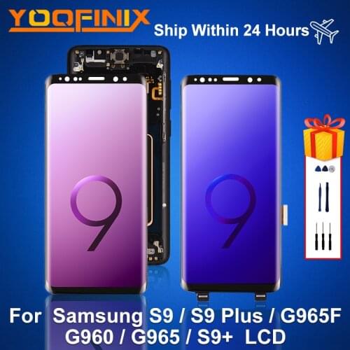 For Samsung Galaxy S9 LCD S9+ Display Touch Assembly Replacement Parts For Samsung S9 Plus G960 G965F G965U LCD G965F/DS Display