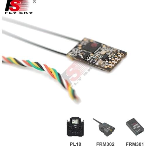 2PCS FLYSKY FTr16S 2.4G 16CH AFHDS3 IBUS SBUS PPM RSSI Dual Antenna Micro Receiver for PL18 Radio Transmitter FRM302 RF Module