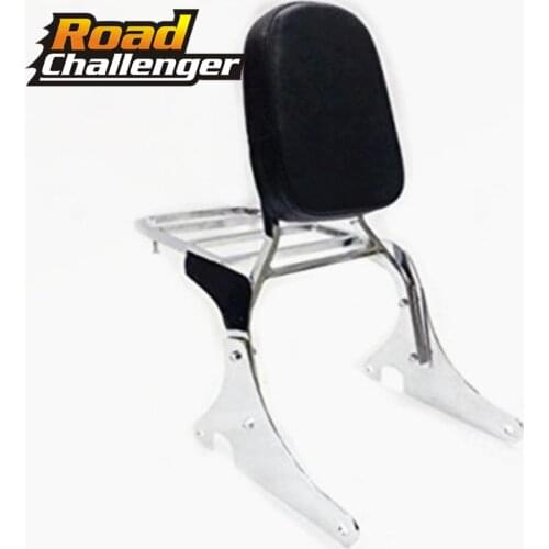 Motorcycle Chrome Backrest Sissy Bar with Luggage Rack for for Kawasaki Vulcan VN400 Vulcan VN800 1995-2012