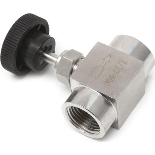 1/2" Needle Valve Female Thread 304 Stainless Steel Flow Control Shut Off 915 PSI