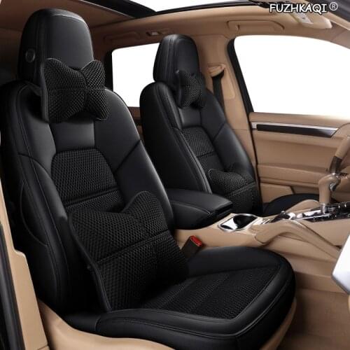 FUZHKAQI Custom Leather car seat cover For Citroen c-Elysee C-Triomph C2 C3-XR C4 C5 C6 C4-Aircross C4 PICASSO DS5 DS6 DS 5LS