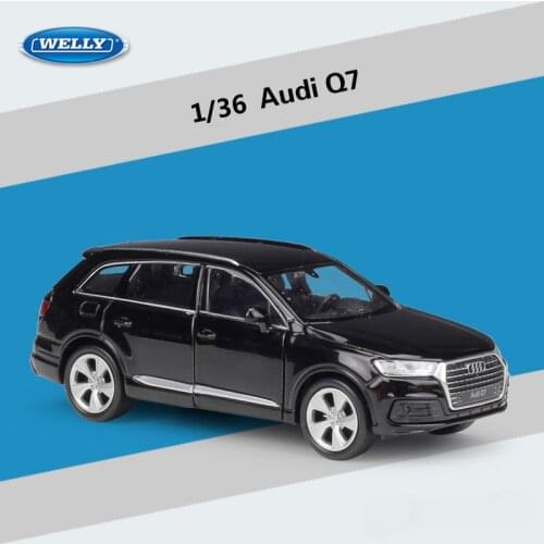 WELLY Diecast Car 1:36 Scale Simulation Audi Q3/Audi Q7 SUV Pull Back Model Car Metal Alloy Toy Car For Kids Gift Collection