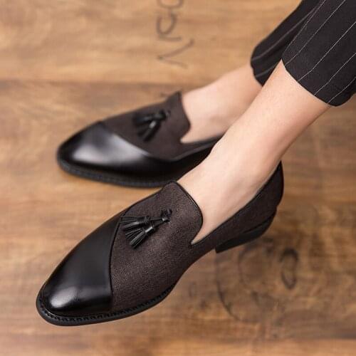 Luxury Brand shoes men Fashion Soft Moccasins Men Loafers High Quality Leather tassel Shoes Mens Flats Driving Shoes big size 48