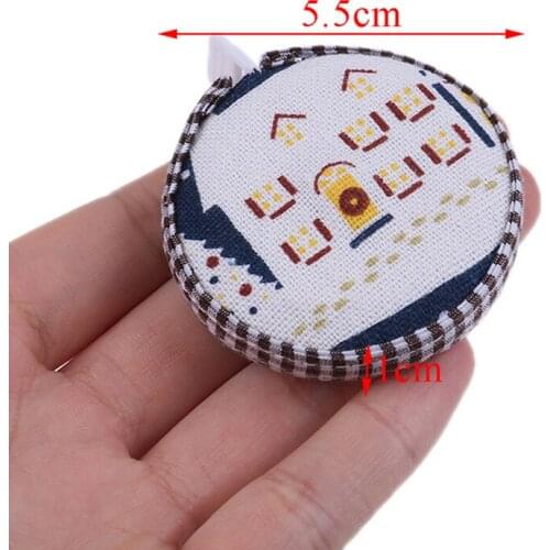 150CM/60inch New Portable Retractable Ruler Tape Measure Fabric Covered Tailor Ruler Sewing Tools Accessories