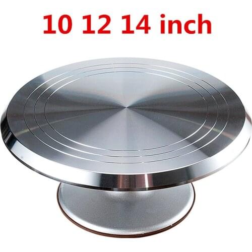 Cake stand Baking tool 10 12 14 inch mounted cream cake table Turntable Rotating table stand base turn around Decorating table