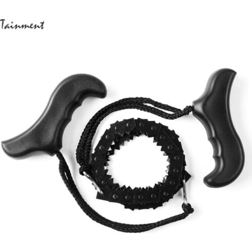 Pocket Chain Saw Portable Folding Hand Chain Saw Equipment Outdoor Kit Suitable for Hiking, Camping Survival Tools 1 Meters