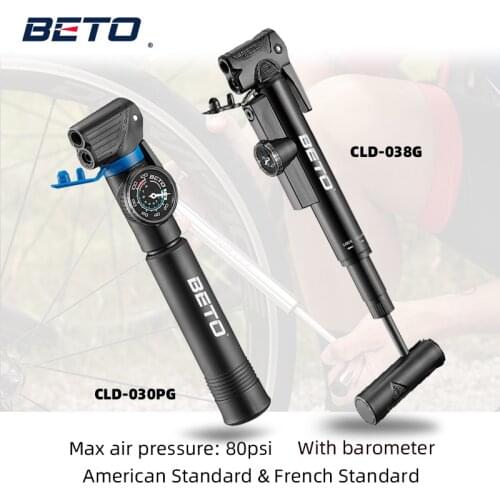 Portable Bicycle Bike Pump Small Super Light Cycling Riding Inflator Repair Tool Accessories Support U.S. France Standard