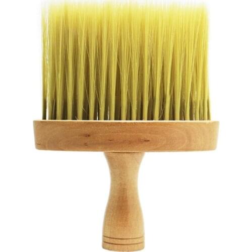 Neck Face Duster Brush Hair Cleaning Wooden Brush Hair Cut Hairdressing Hair Cleaner Hairbrush Comb Tools