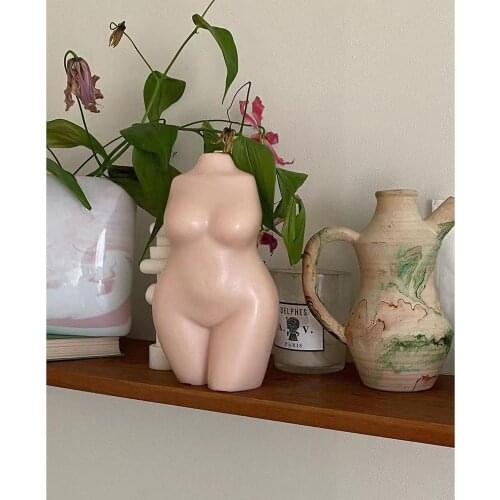 Silicone Candle Mold For Female Diy Candle Making Creative Molds For Wax Candle 3d Nude Torso Candle Chocolate Plaster Molds