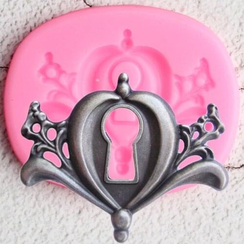 DIY Vintage Key Lock Silicone Molds Steampunk Cupcake Topper Fondant Cake Decorating Tools Candy Clay Chocolate Gumpaste Moulds