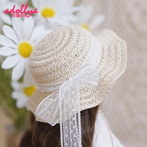 Adollya 1/3 1/4 1/6 Dolls Hat Woven Straw Hats DIY Doll Fashion Hat Suitable Dolls For Grils Handmade Straw Hat Doll Accessories