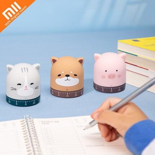 Xiaomi Kitchen Timer for Cooking Countdown Mechanical Timer Alarm Kitchen Home Cute Cartoon Animal Pig/Bear/Cat Children Gift