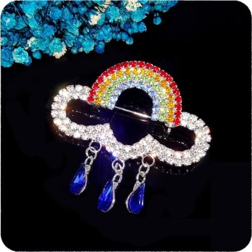 GRANDBLING Fantastic Design of BlingBling Rainbow Brooch Pin Wholesale Price Brooch Unique Jewelry&Gift