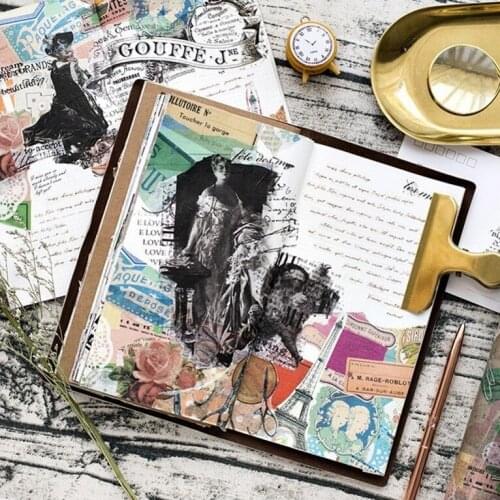 1pcs Paper tape and time love book series Diary diary album DIY decorative stickers 20cm * 5m