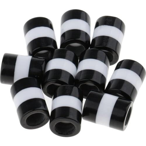 10 Pieces Hair Beads Hair Braid Pins Rings Cuff Clips Jewelry Loose Beads Decor DIY Accessory