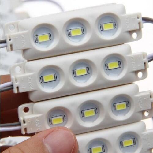 12V 3LEDs LED Module light 5630 5730 SMD store front window sign Lamp ip68 Injection Waterproof Strip Light led backlight