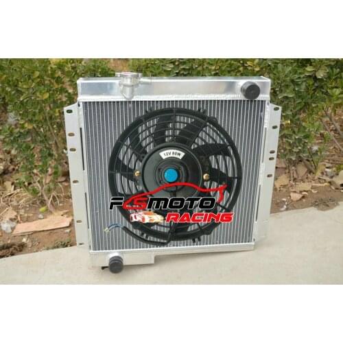 62mm 3Row Aluminum Radiator + Fan For Toyo-ta Land Cruiser LandCruiser 40 Series BJ40 BJ42 1974-1984 3.0/3.2/3.4L Diesel MT