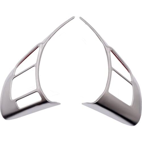 Car Chrome Interior Inner Steering Wheel Switch Button Panel Cover Trim Frame Decoration Fit For Mazda Cx-5 2012 -2016 2014 2015