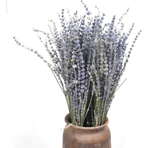 55cm Dried Flower Bouquet Natural Lavender Bunch Home Decor Artificial Dried Flowers Bouquet Wedding Decorations