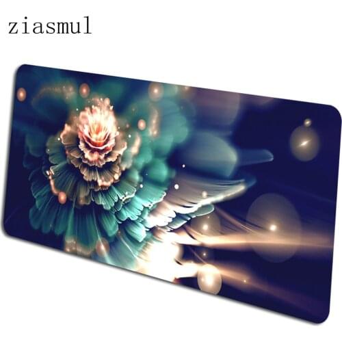 Flower Artistic mats 900x400x4mm Neon gaming mouse pad big keyboard mousepad Pastel notebook gamer accessories padmouse mat