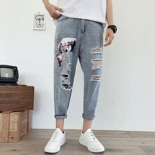 ESDAF Men's Biker Jeans