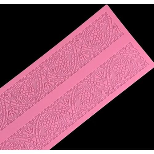Minsunbak Silicone lace mould Wedding cake printing embossing mold Beautiful and delicate Cake edge
