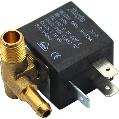 Jiayin JYZ-4P 3mm 2/2 Way AC 120V 230V G1/8' Brass Steam Air Water Coil Solenoid Valve for Philips gc90 gc92 gc93 gc94 gc95 gc99