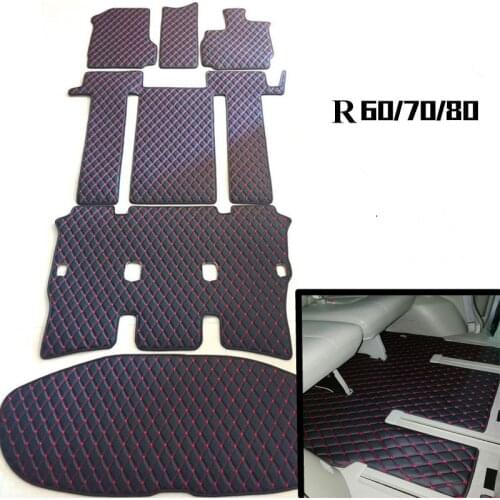 Best quality! Custom full set car floor mats for Right Hand Drive Toyota Voxy R60 R70 2013-2001 7 8 seats waterproof car carpets