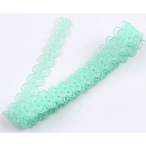 Wholesale 15mm Thin Mesh Lace Trims Embroidered lace ribbon DIY Sewing Fabric Accessory Curtain Skirts Edge Wrapping Tape