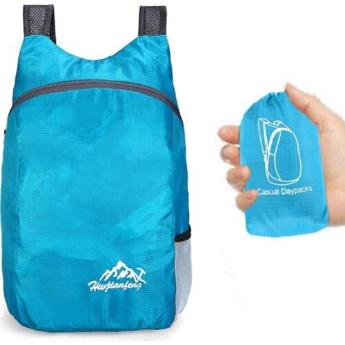 New Fashion Casual Breathable Backpack Men Lightweight Foldable Backbag For Women Packable Back Pack Ultralight Outdoor Bagpack