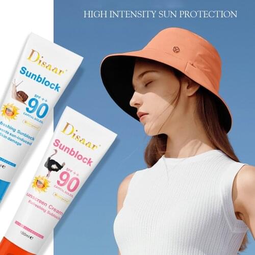 Facial Body snails Sunscreen Whitening Sun Cream Sunblock Skin Protective Cream Anti-Aging Oil-control Moisturizing SPF90 01