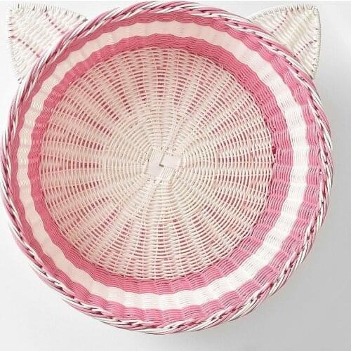 Rattan woven pet nest Teddy supplies dog accessories dog beds for medium summer beds for dogs cat house cat bed cat stuff