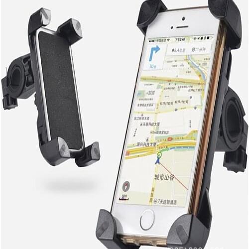 Universal Bicycle Mobile Phone Holder 360 Degree Car Rotation Bicycle Motorcycle Handlebar Clip Stand Holder For 3.5-6.5 Inch