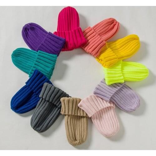 Knitted Kids Beanie Cap Infant Newborn Baby Boy Girl Hat Warm Children Baby Autumn Winter Girls Hat For Kids Toddler Bonnet Cap