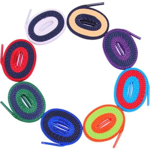 8MM Women Sneaker 2021 High Quality Ropes 350 Easy Increase Custom Double Color Combination Flat Type 180cm Shoelaces