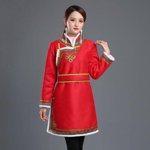 Winter women Warm Thick Top elegant Coat Traditional Tang suit festival party Costumes Classic Asian ethnic style overcoat