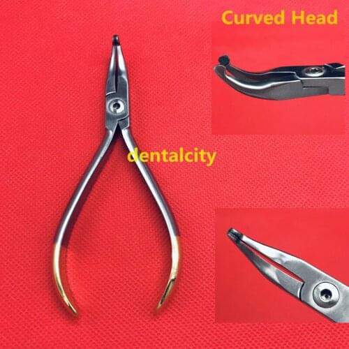 Dental Orthodontic Forceps Straight/Curved Head pliers Archwire Clamp Forceps Orthodontic Forceps